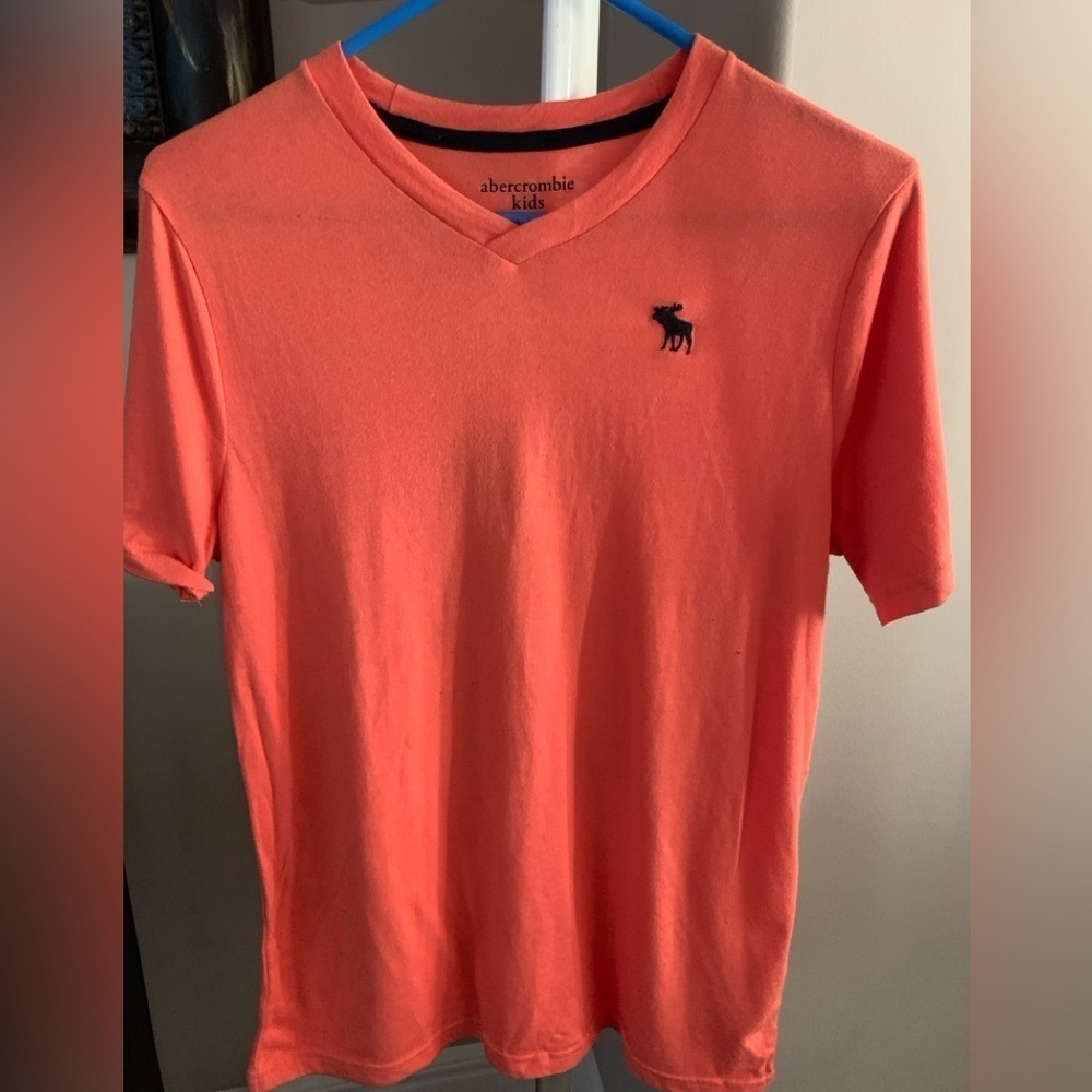 Abercrombie Youth (15-16) V-Neck Tshirt in peach color. 2 shirts, Like New